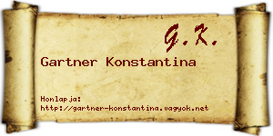 Gartner Konstantina névjegykártya